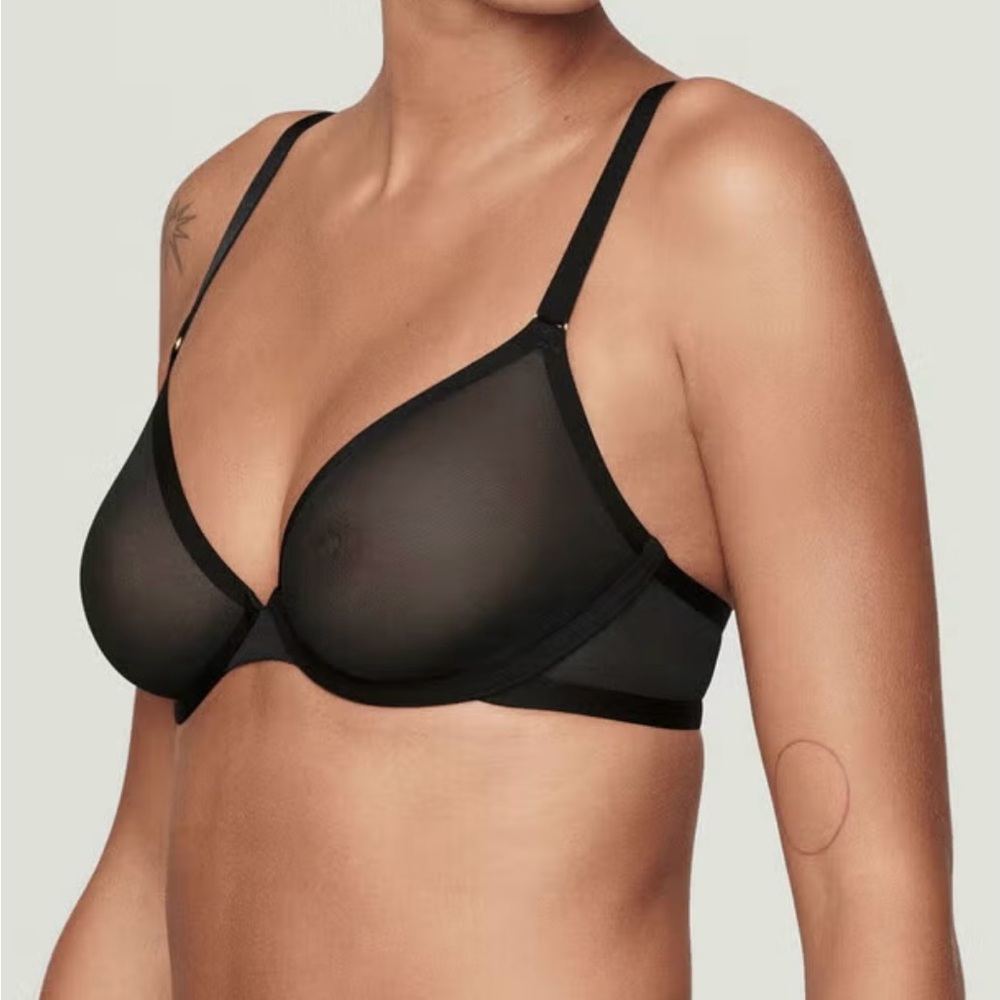 NWOT CUUP‎ The Plunge-Mesh Bra Black Various Sizes - Picture 3 of 11